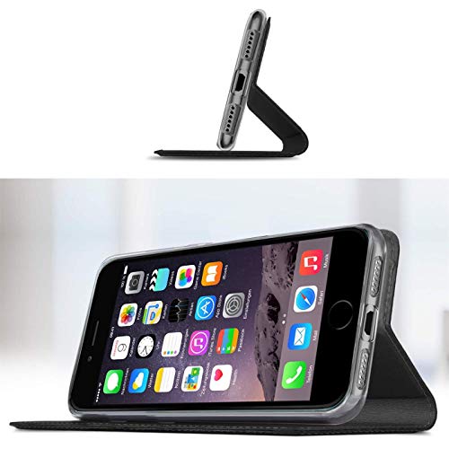 Verco Case compatible with Apple iPhone SE, Flip Wallet Cover with Magnetic Closure for iPhone 5 / 5S Phone Case - black - Image 4