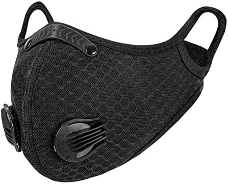 Dust Mask with 2Pcs Filters Sports Face Mask Reusable Activated Carbon Half Face Mask for Workout Running Motorcycle Mountain Bike Cycling Mask for Men and Women