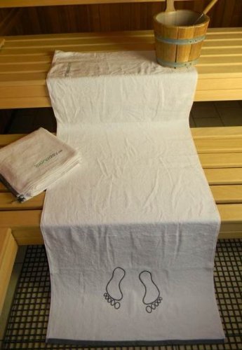 saunaday- Das neuartige Saunatuch Fussrichtung- XL 180 cm- 100% NEU- 100% Beste Sauna- Qualität-6