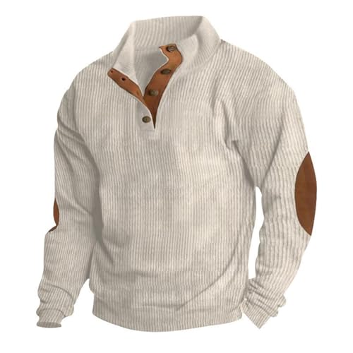 Pull col montant homme léger et respirant avec demi-boutonnage
