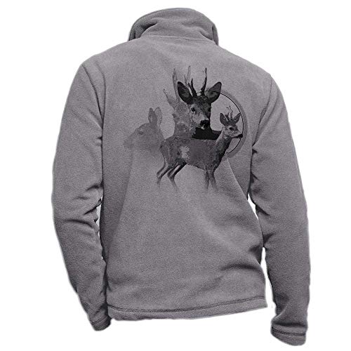 Pets-easy Blouson en polaire gris personnalisé brocard - ensemble de chasse taille 3XL Cover