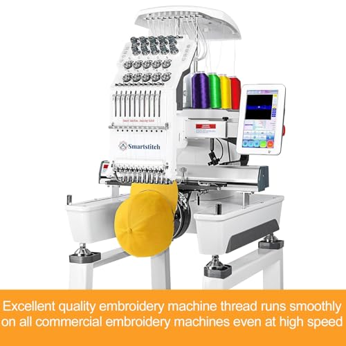 New brothread - Single Huge Spool 5000M Each Polyester Embroidery Machine Thread 40WT for Commercial and Domestic Machines - Gray