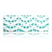 TopCase White Chevron Series Zig-Zag Silicone Keyboard Cover Skin for New Macbook Air 11" + Topcase Mouse Pad (New Macbook Air 11", Hot Blue and White)