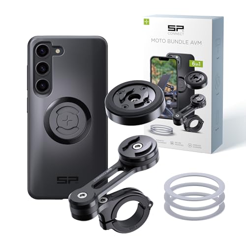 Support téléphone moto SP CONNECT SPC+ pour Samsung S23 avec module anti-vibrations