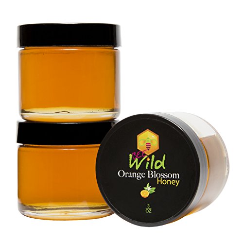 Miel pura orgánica sin filtrar Bee Wild naranja 3 oz x4 miniatura 1