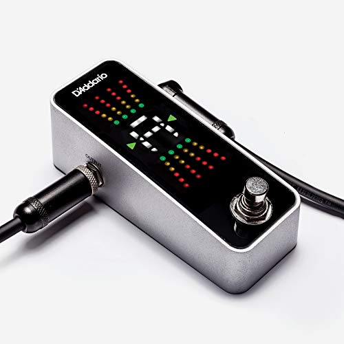D'addario Guitar Tuner Pedal - Chromatic Tuner For Electric Guitars, Bass Guitars And More - Rugged Aluminum Enclosure - Fast And Accurate - True Bypass With Full Color Display #TOP2