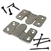 Interlocking Z Clips for Flush Mounting Pictures, Head Boards, Wall Panels - 2 Sets