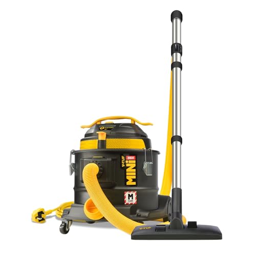 V-TUF MINI X2 Compact 15L M-Class Dust Extractor 240V HEPA filtration for Construction Dust 15L Industrial Vacuum with semi-auto filter cleaning