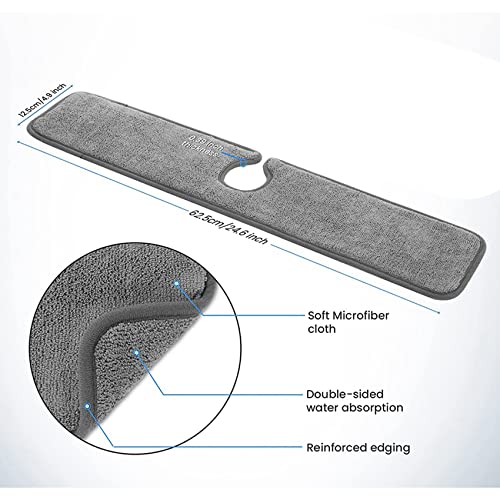 Protection contre les éclaboussures d'évier en microfibre haute performance