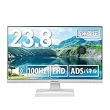 プリンストン モニター 23.8インチ フルHD 100Hz ADSパネル HDMI VGA ブルーライト軽減 フレームレス スピーカー内蔵 VESAマウント ホワイト PTF-B241W-WH