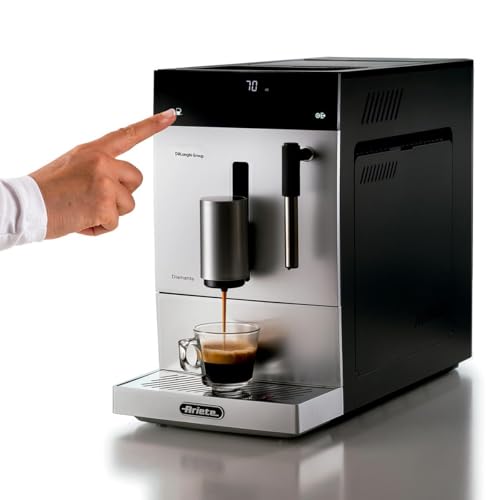 Ariete 1452 Diamante, Máquina de Café Automática, 1450 W, Pressão 19 bar, Café Expresso, Americano e Água Quente, Dispositivo para Cappuccino, Display LED, Bico Ajustável, Frontal Prata, 127V - Imagem 3