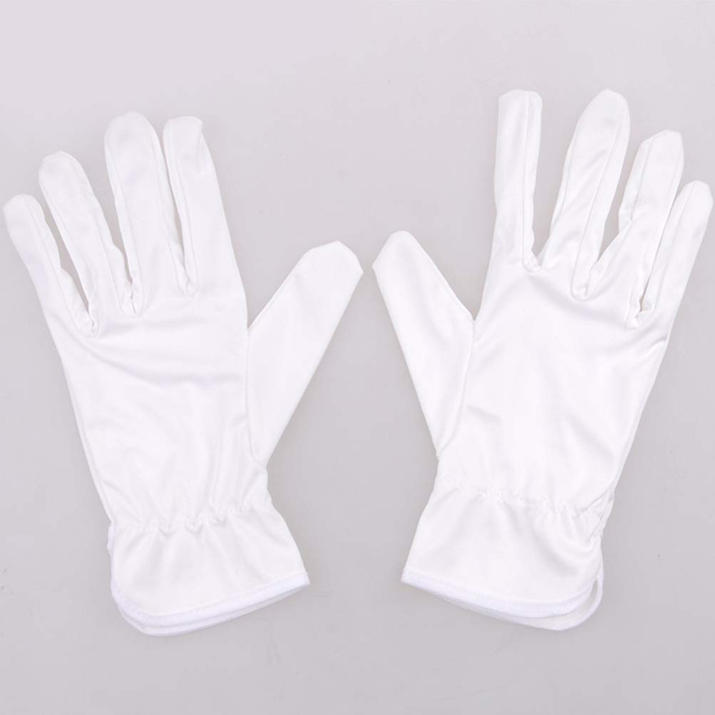 Beaupretty 10 Paar Baumwollhandschuhe Antistatische Staubdichte Industrielle Handschuhe Mikrofaser Handschutz Arbeitshandschuhe für Schönheit Salon Tattoo Friseur Salon Größe