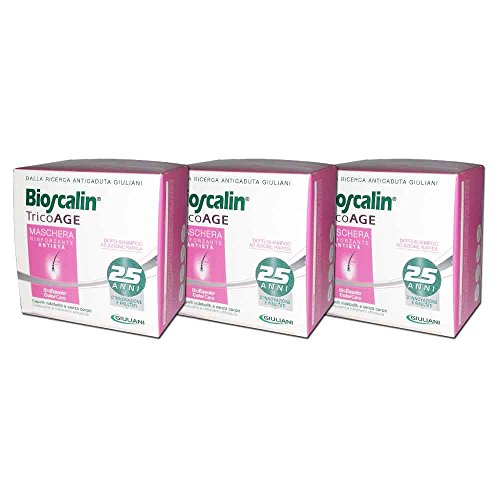3X BIOSCALIN TRICOAGE - Maschera Rinforzante Antietà da 200ml - CAPELLI MATURI
