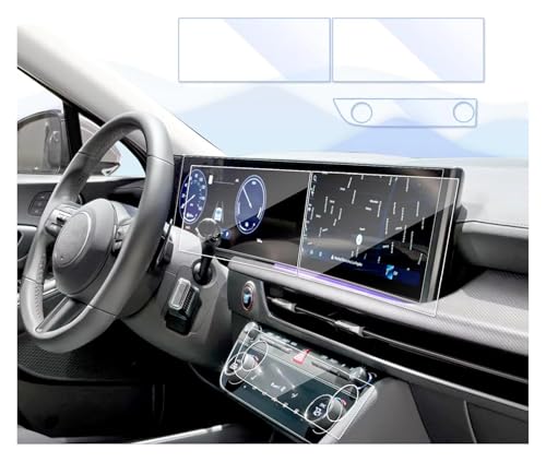 Verre trempé Hyundai Sonata 2024 lot de 3 protections écran navigation et climatisation