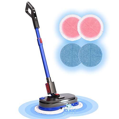 iDOO Electric Mop, Cordless Electric Spin Mop for Floor Cleaning with Built-in 300ml