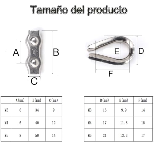 Cable acerado de 3/16 3 Imagen adicional