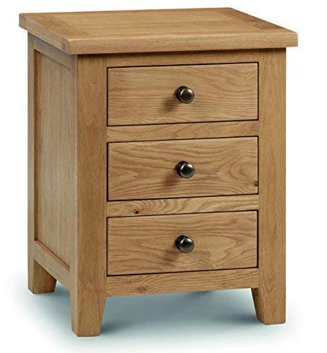 Julian Bowen Marlborough - Mesilla con 3 cajones, roble encerado