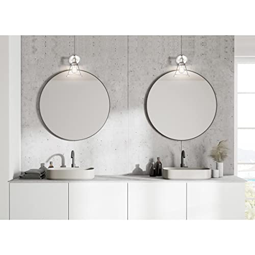 Image of Nuvo Lighting 60 /5412 Vintage Incandescent One Light Wall Sconce Clear Glass with Step Polished Nickel