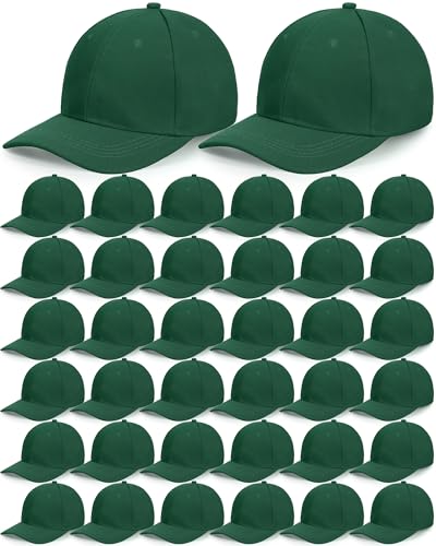 Image of Foaincore 36 Pack Blank Baseball Cap Bulk Adjustable Back Strap Sublimation Hats Plain Unisex Trucker Hat for Men Women