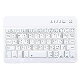 Oumij Ultra Slim Bluetooth Keyboard,English and Thai Language 7-8in Scissors Feet Wireless Support 40h Working Time Widely Suitable for Android/iOS/Windows Systems.