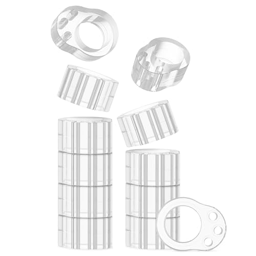 virea 12 x Fermaporta per maniglie Trasparente - - Fermaporta per proteggere pareti e mobili - - Per maniglie di porte e finestre - - Paracolpi per maniglie di porte dal design discreto