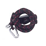 Corde de levage à poulie : tirez la corde sans le mousqueton pour ajuster le produit le haut.