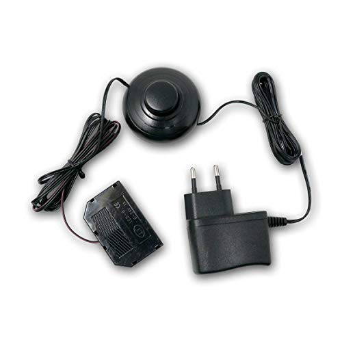 world-trading-net - Fuente de alimentación enchufable LED 12V DC 1.8W, interruptor de pie, con distribuidor de 6 vías, mini conector