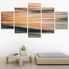 SIGNWIN 5 Panel Canvas Wall Art Organic Arrangement...