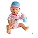 Produktbild #0618 Fahrradhelm für Puppen in blau, rosa inklusive Trinkflasche zum Befüllen  New Born Baby Helm Spielpuppe Spielzeug Zubehör
