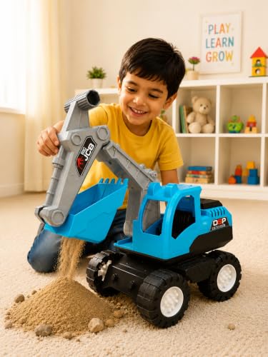 Image of Big JCB Toy (Blue) | Plastic material