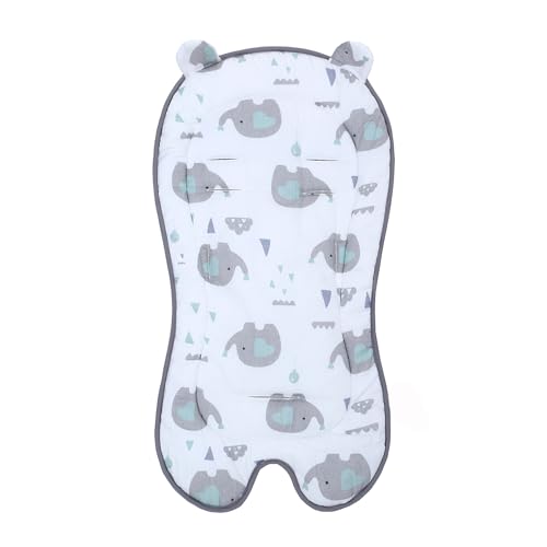 Image of Baby Carriage Cushion, Universal Breathable Car Seat Insert Cushion, 3D Air Mesh Baby Seat Pad Liner for CarSeat, Buggy, High Chair (Elephant