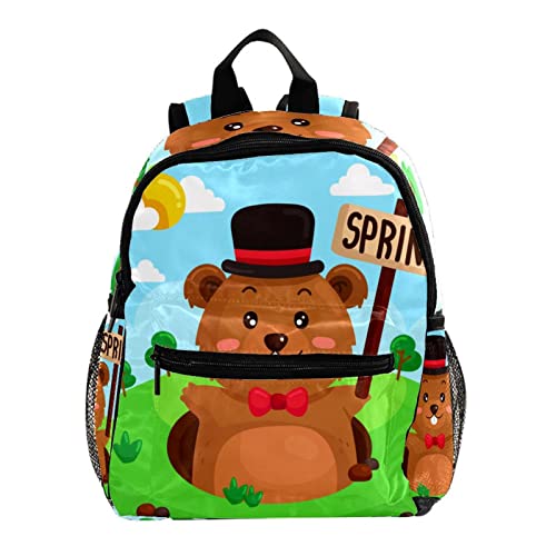 Sac à dos pour garçons et filles 30,5 cm petit sac d'école maternelle imprimé animal rigolo