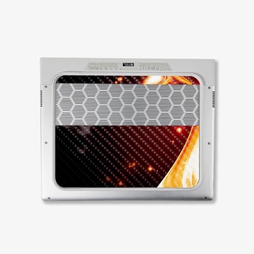 Image of MightySkins Carbon Fiber Skin Compatible With Alienware X14 R2 (2023) Full Wrap Kit - Flaming Dragon | Protective Durable Textured Carbon Fiber Finish | Easy To Apply & Change Styles | Made in the USA