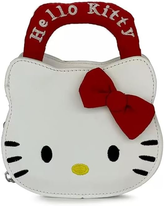Cute Kitty Crossbody Bags for Women, Small Kitty Shoulder Bag, Leather Kitty Coin Purse with Zipper, Gifts for Her