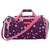 Step by Step Sporttasche „Unicorn“, lila, mit Nasswäschefach, Abnehmbarer Tragegurt, Verstellbarer Schultergurt, für Mädchen 1. Klasse, 13L
