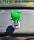 formano Solar Wackelfigur Frosch 6x10cm lustige Dekofigur solarbetrieben tanzend - Geschenkidee für Auto, Büro & Fensterbank - in transparenter Geschenkbox Solar, Keine Batterien nötig