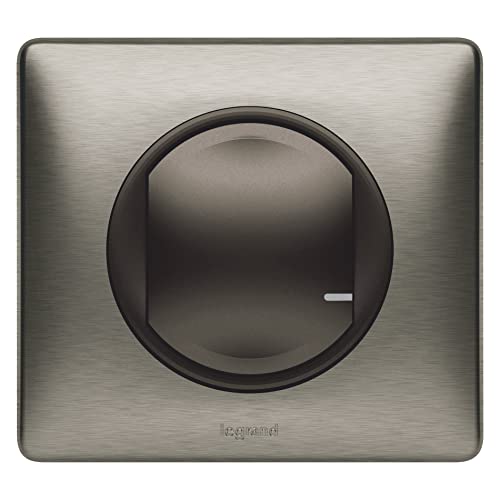 legrand interrupteur sans fil supplémentaire pour installation connectée céliane with netatmo avec plaque métal tungstène