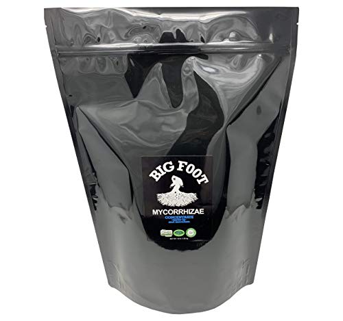 Big Foot Organic Mycorrhizal Fungi Water-in Concentrate. 4 Species Endo Mycorrhizae Inoculant for Plant Root Growth. 1 TSP per Gallon of Solution. Biochar, Worm Castings, Micronutrients (10 lb)