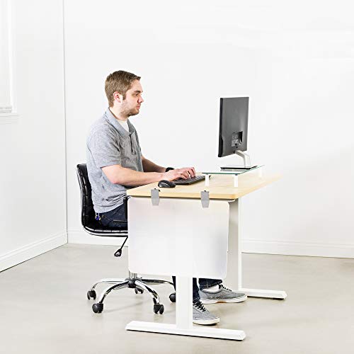 Vivo Universal Privacy Panel/Acrylic Sneeze Guard Desk Clamps, Clamps Only, Fits Desks Up To 2 Inches Thick, Pack Of 2, Silver, Pp-Cp-01S #TOP7