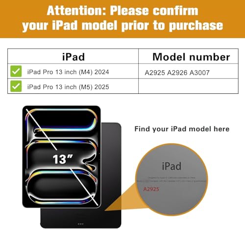Funda para iPad Pro de 13 pulgadas 2024 anticaídas para evitar roturas de pantalla 2