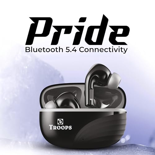 Image of TP TROOPS Wireless Earbuds with Touch Controls, 30 Hours Battery Life, Bluetooth in-Ear Headphones, TWS with Bluetooth v5.4(Black)