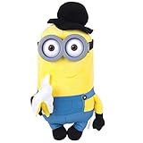 Tamaño: Whitehouse Peluche Minion Disfrazado Peluche Minion con Gafas de Plástico, Peluche Suave y blandito (Minion con Platano)