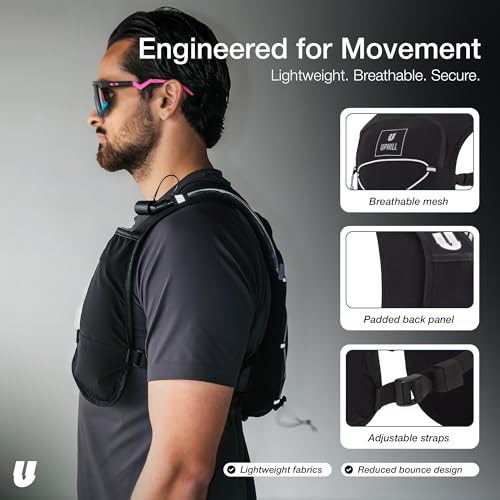 UPHILL Hydration Pack - Running Vest, Running Backpack 5l Storage Capacity| Ultra-Light Adjustable Running Vests for Men & Women| Trail Running, Hiking, Cycling, Marathon & Walking - Image 5