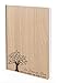 Produktbild Notizbuch mit Holz Cover in A5 - BAUM DES LEBENS - Echtholz Notebook zum Reinschreiben Holzeinband 192 blanko Seiten 90g, Holzart:Eiche