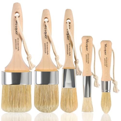 Wesquer Chalk Paint Brush Set (5-Pack)