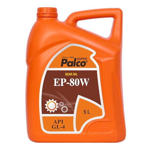 Image of PALCO EP 80W Extreme Pressure Gear Oil for Gear Box 5 Litre (Pack 1) | API GL 4 Gear Oil for Cars, Buses & Trucks High Performance Heavy-Duty for Smooth Transmissions, Superior Protection
