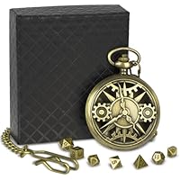 Suprbee Mini Juego de Dados DND, 7 Piezas de Metal Poliédrico