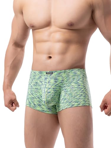 Men's Sport Soft Performance Boxer Briefs Stretch Colorful Bulge Trunk Underpanties4