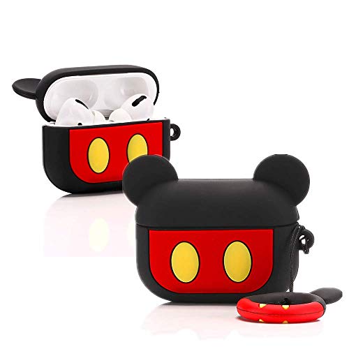 Zahius Airpods Pro Silicone Case Funny Cover Compatible For Apple Airpods Pro[3D Cartoon Pattern][Designed For Kids Girl And Boys] (Mickey) #TOP5