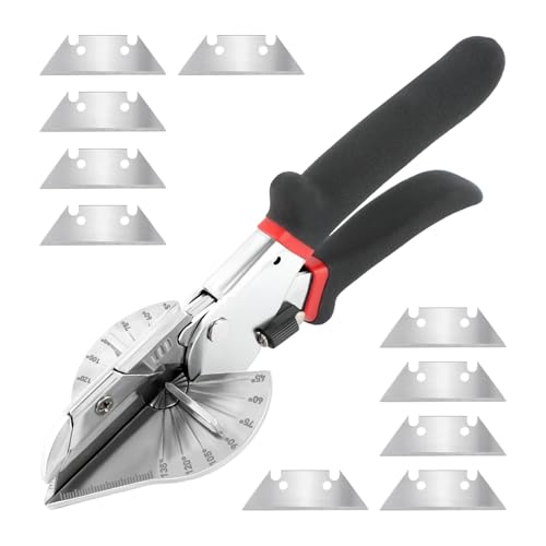 Adjustable Multi Angle Miter Shears with 10 Extra Blades